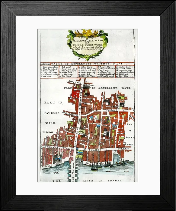 Framed Print : Billingsgate Ward and Bridge Ward Framed Print : Billingsgate Ward and Bridge Ward