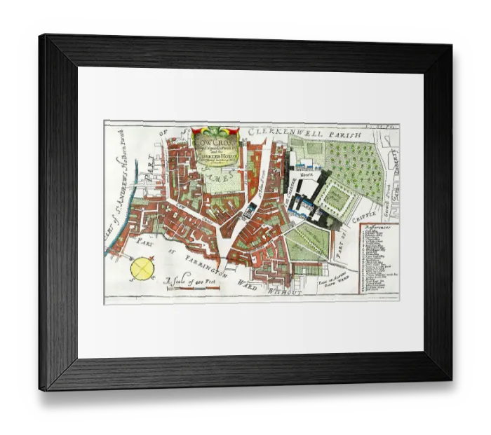 Framed Print : Cowcross and Charterhouse Ward Framed Print : Cowcross and Charterhouse Ward