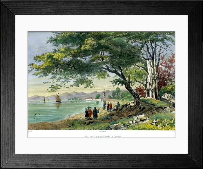 Framed Print : River of Canton, China Framed Print : River of Canton, China