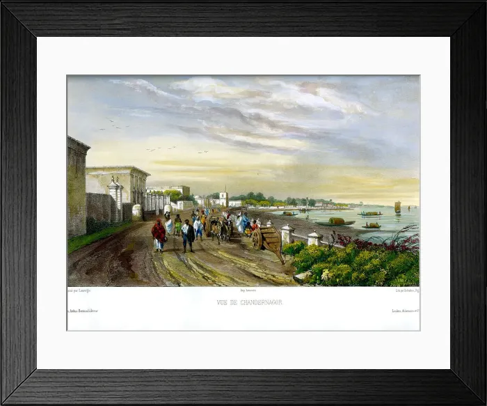 Framed Print : Chandernagor, India Framed Print : Chandernagor, India