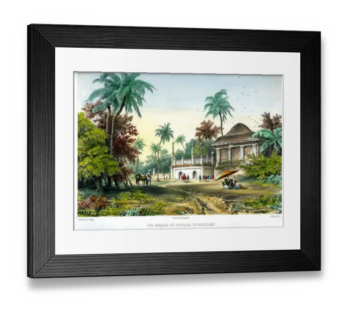 Framed Print : Mosque In Pondichery, India Framed Print : Mosque In Pondichery, India