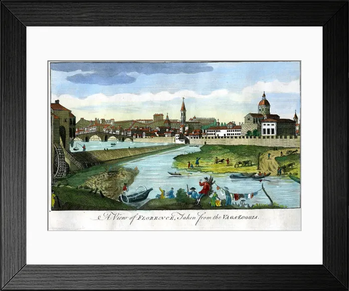 Framed Print : View of Florence From The Vaga Loggia, Italy Framed Print : View of Florence From The Vaga Loggia, Italy