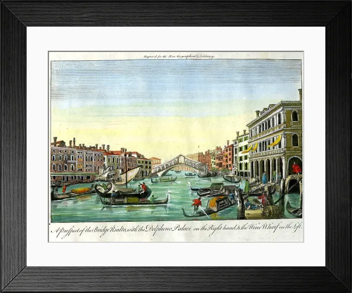 Framed Print : Rialto Bridge, Venice, Italy Framed Print : Rialto Bridge, Venice, Italy