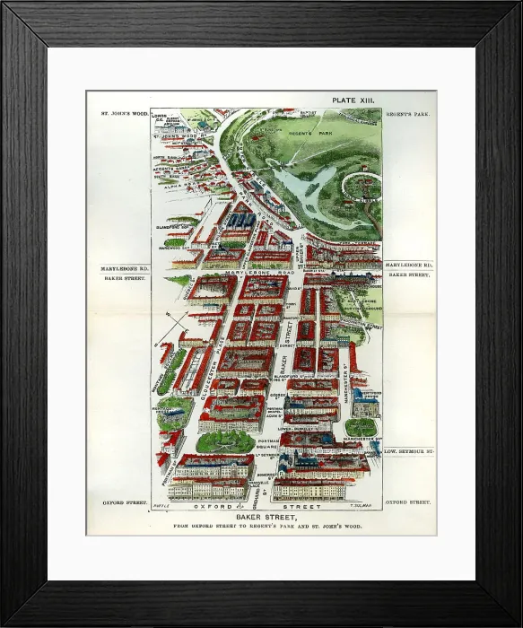 Framed Print : Walks of London - Baker Street Framed Print : Walks of London - Baker Street