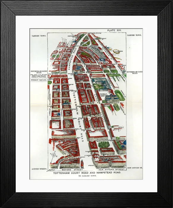 Framed Print : Walks of London - Tottenham Court Road and Hampstead ? Framed Print : Walks of London - Tottenham Court Road and Hampstead ?