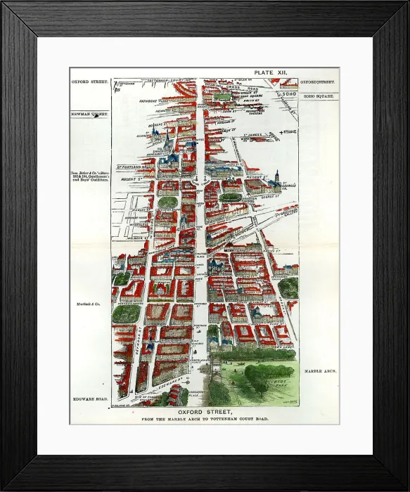 Framed Print : Walks of London - Oxford Street From Marble Arch ? Framed Print : Walks of London - Oxford Street From Marble Arch ?