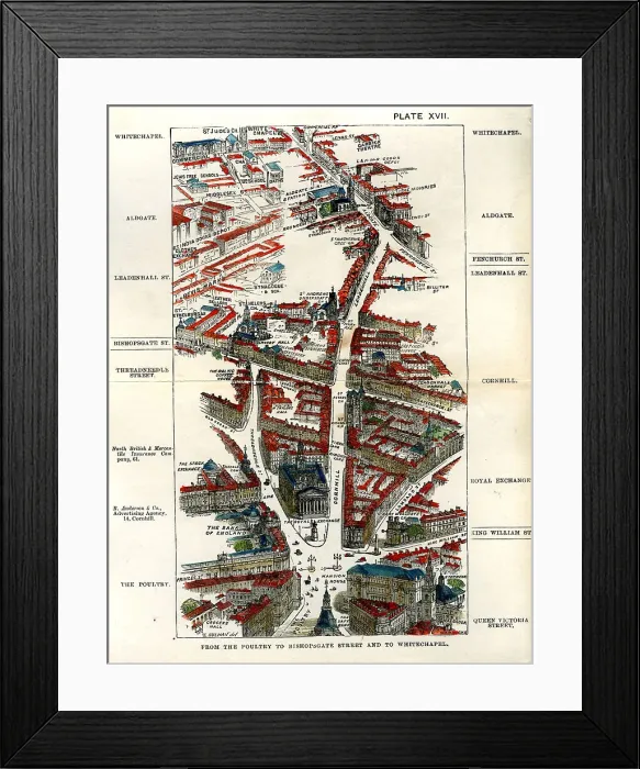 Framed Print : Walks of London - Poultry To Bishopsgate Street ? Framed Print : Walks of London - Poultry To Bishopsgate Street ?