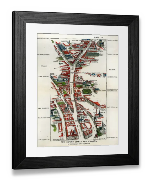 Framed Print : Walks of London - New Oxford Street And Holbourn ? Framed Print : Walks of London - New Oxford Street And Holbourn ?