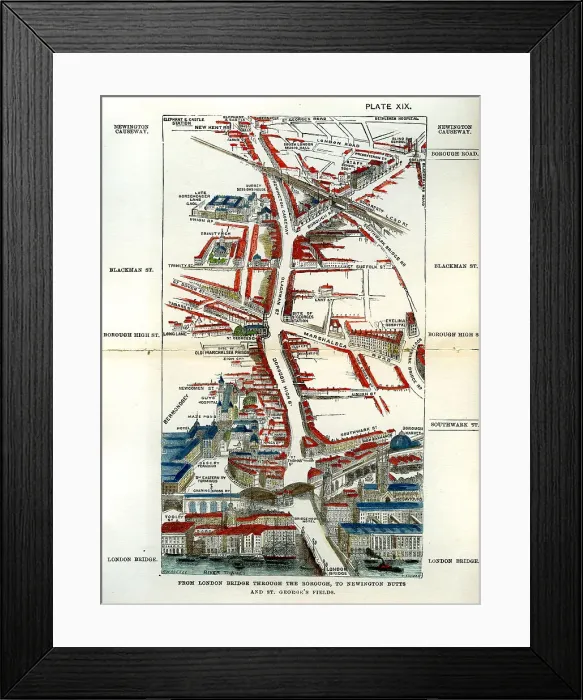 Framed Print : Walks of London - London Bridge, Borough, Newington ? Framed Print : Walks of London - London Bridge, Borough, Newington ?