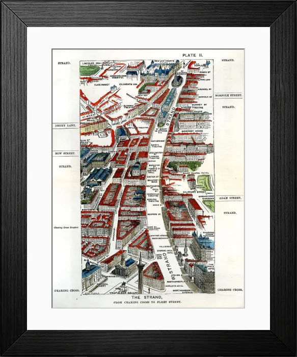 Framed Print : Walks of London - The Strand From Charing Cross ? Framed Print : Walks of London - The Strand From Charing Cross ?
