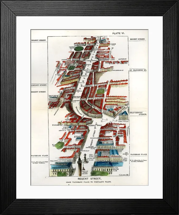 Framed Print : Walks of London - Regent Street From Waterloo ? Framed Print : Walks of London - Regent Street From Waterloo ?