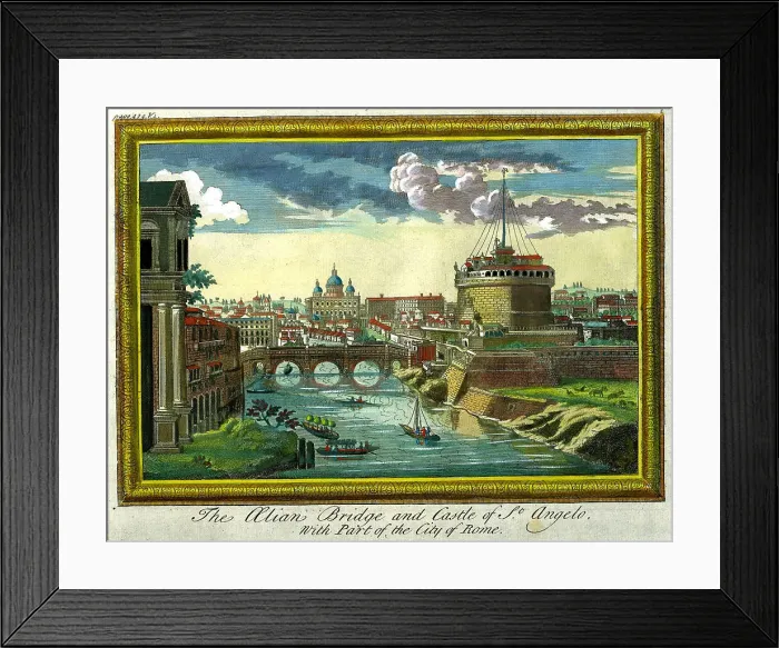 Framed Print : Alain Bridge And Castle of St Angelo, Rome Framed Print : Alain Bridge And Castle of St Angelo, Rome