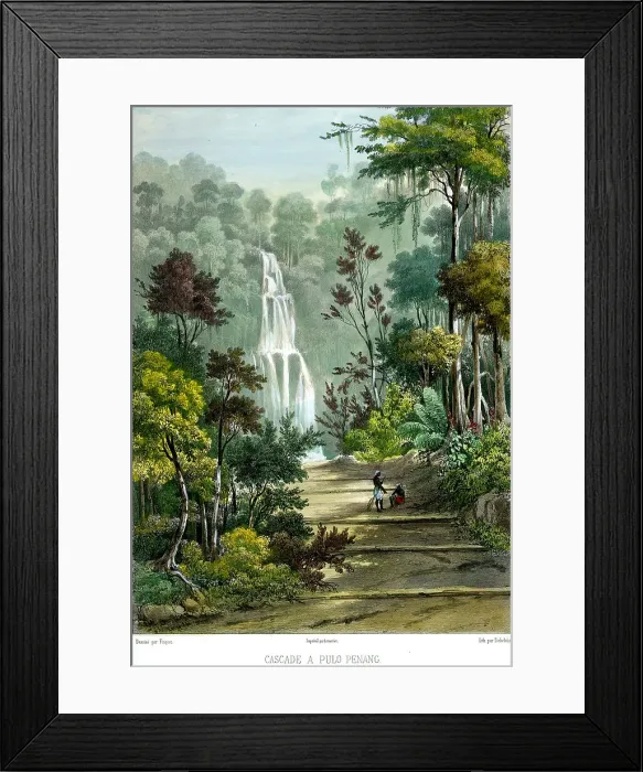 Framed Print : Waterfall Pulo Penang Framed Print : Waterfall Pulo Penang
