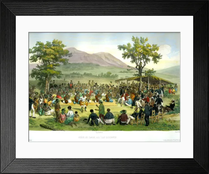 Framed Print : Dance In The Sandwich Isles, Hawaii Framed Print : Dance In The Sandwich Isles, Hawaii