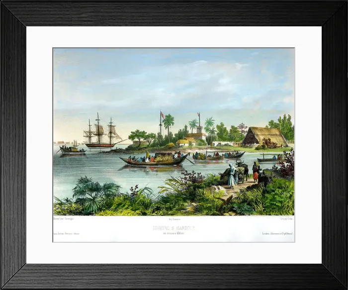 Framed Print : Diamond's Harbour, Calcutta Framed Print : Diamond's Harbour, Calcutta