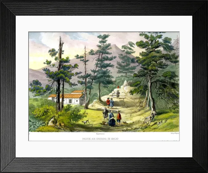 Framed Print : Pagoda In Macao, China Framed Print : Pagoda In Macao, China