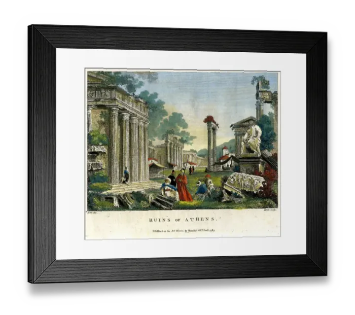 Framed Print : Ruins of Athen Greece Framed Print : Ruins of Athen Greece