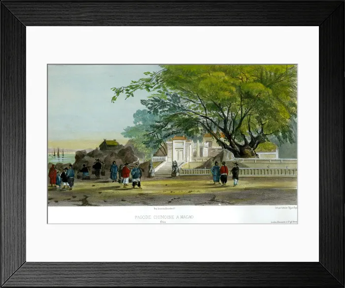 Framed Print : Pagoda, Macao, China Framed Print : Pagoda, Macao, China