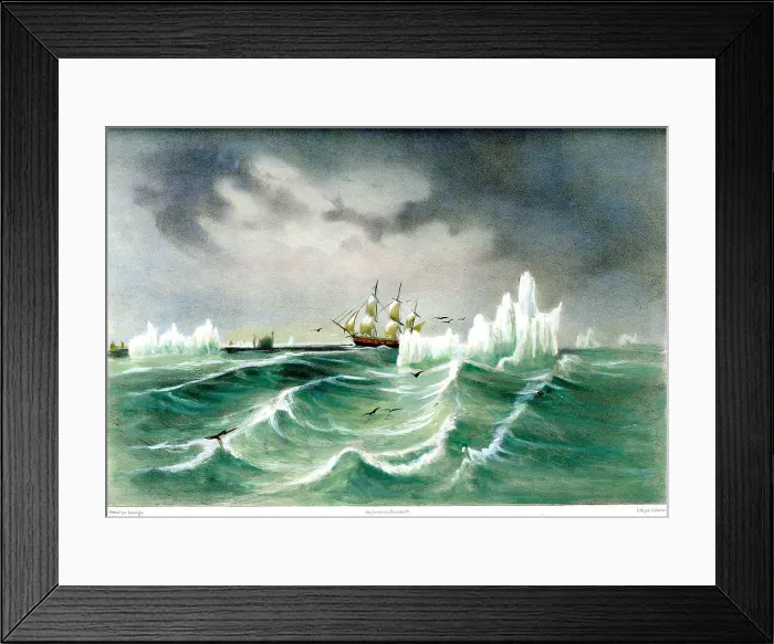 Framed Print : Icebergs, Cape Horn, South America Framed Print : Icebergs, Cape Horn, South America
