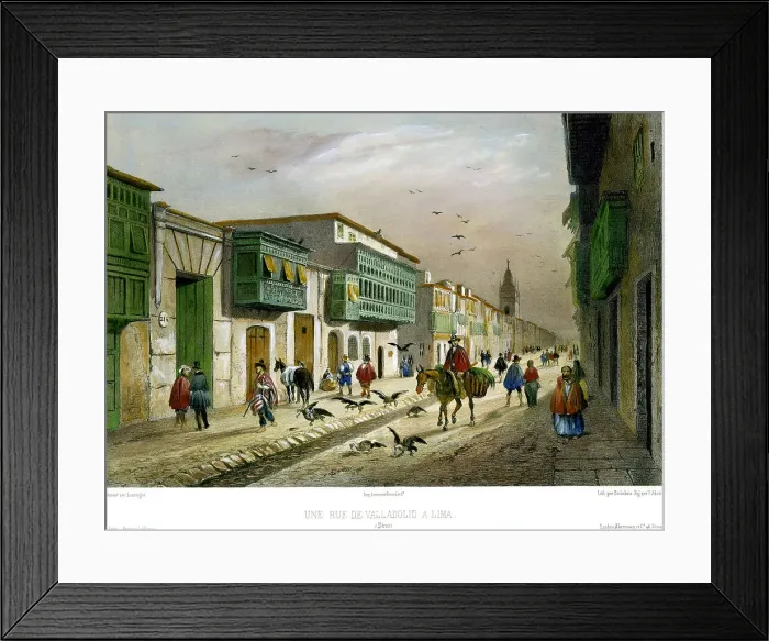 Framed Print : Rue De Valladolid, Lima, Peru Framed Print : Rue De Valladolid, Lima, Peru