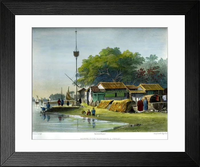 Framed Print : Mandarin's House, Chinao, Canton, China Framed Print : Mandarin's House, Chinao, Canton, China