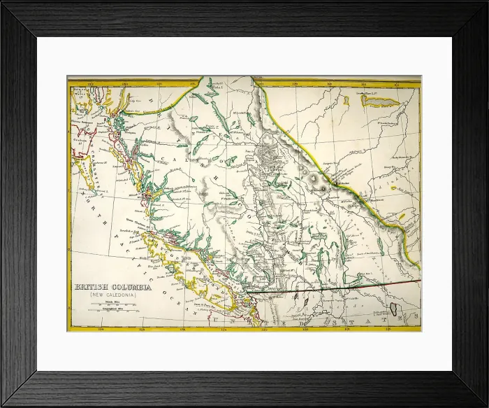 Framed Print : British Coloumbia (New Caledonia) Framed Print : British Coloumbia (New Caledonia)