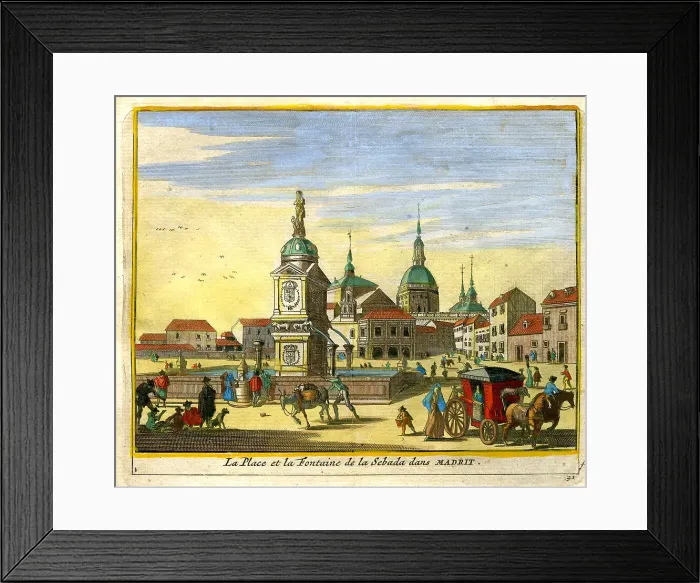 Framed Print : Place De La Foontaine, Madrid, Spain Framed Print : Place De La Foontaine, Madrid, Spain