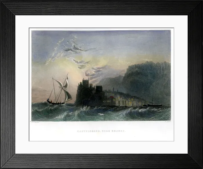 Framed Print : Castelorizo, Near Rhodes, Greece Framed Print : Castelorizo, Near Rhodes, Greece