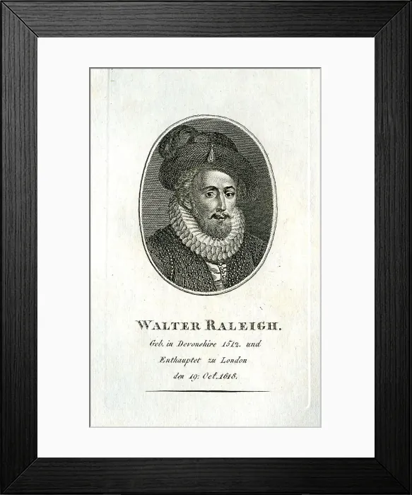 Framed Print : Walter Raleigh - Explorer Framed Print : Walter Raleigh - Explorer