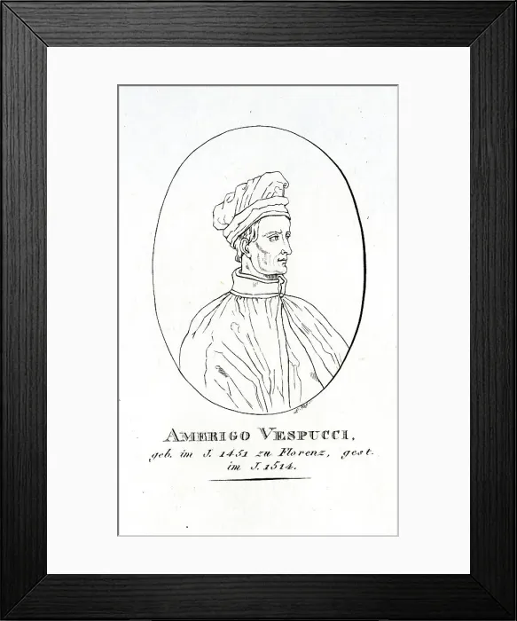 Framed Print : Amerigo Vespucci - Explorer Framed Print : Amerigo Vespucci - Explorer