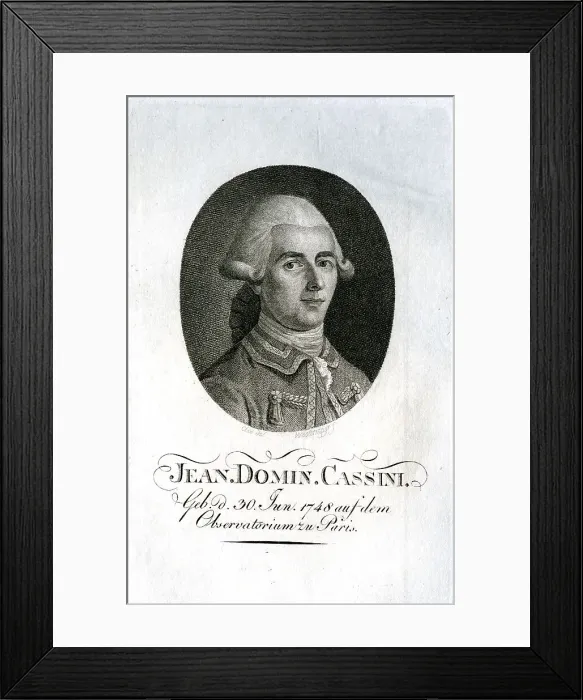Framed Print : Jean Domin Cassini - Cartographer Framed Print : Jean Domin Cassini - Cartographer