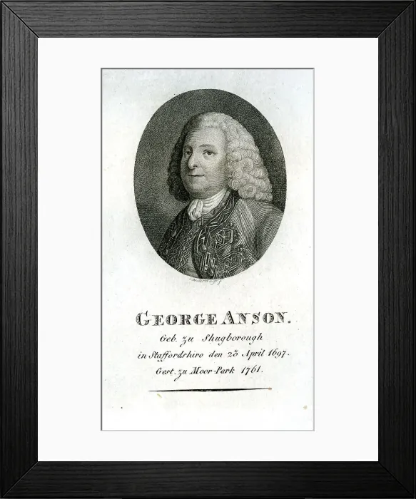 Framed Print : George Anson - Explorer Framed Print : George Anson - Explorer