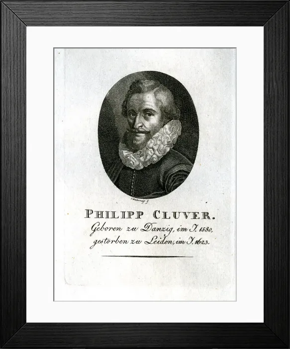 Framed Print : Philipp Cluver - Cartographer Framed Print : Philipp Cluver - Cartographer