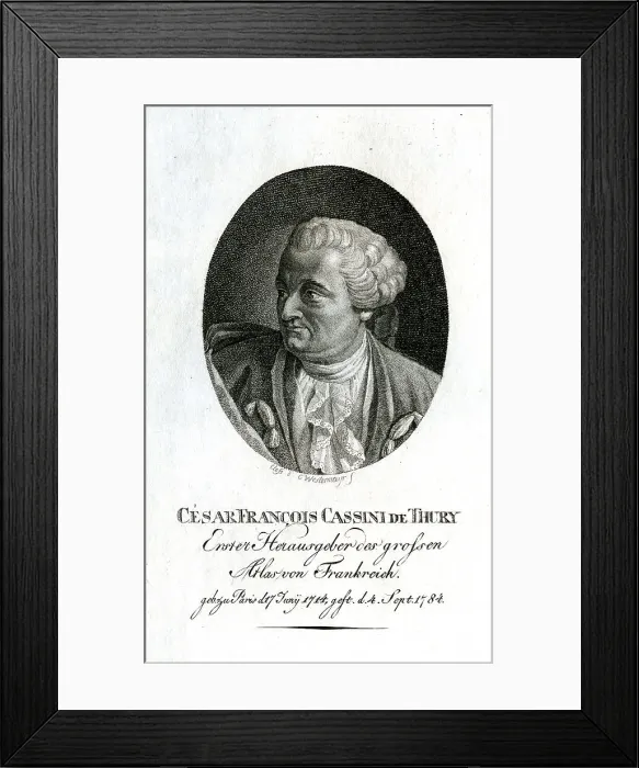 Framed Print : Cesar Francois Cassini De Thury - Cartographer Framed Print : Cesar Francois Cassini De Thury - Cartographer