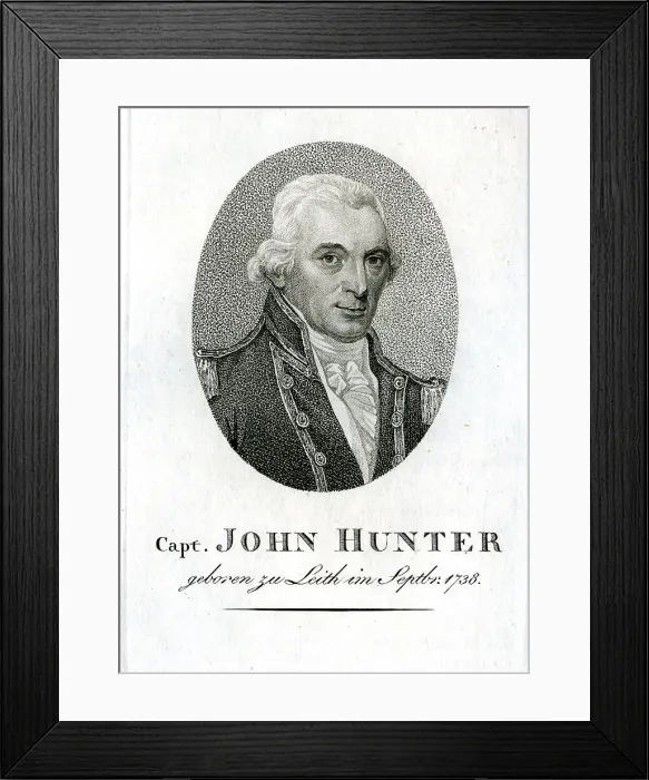 Framed Print : Captain John Hunter - Ships Captain Framed Print : Captain John Hunter - Ships Captain