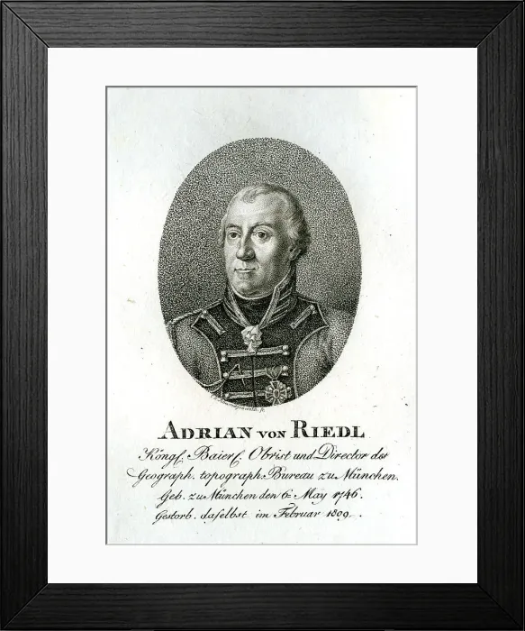 Framed Print : Adrian Von Riedl - Geographer and Topographer Framed Print : Adrian Von Riedl - Geographer and Topographer