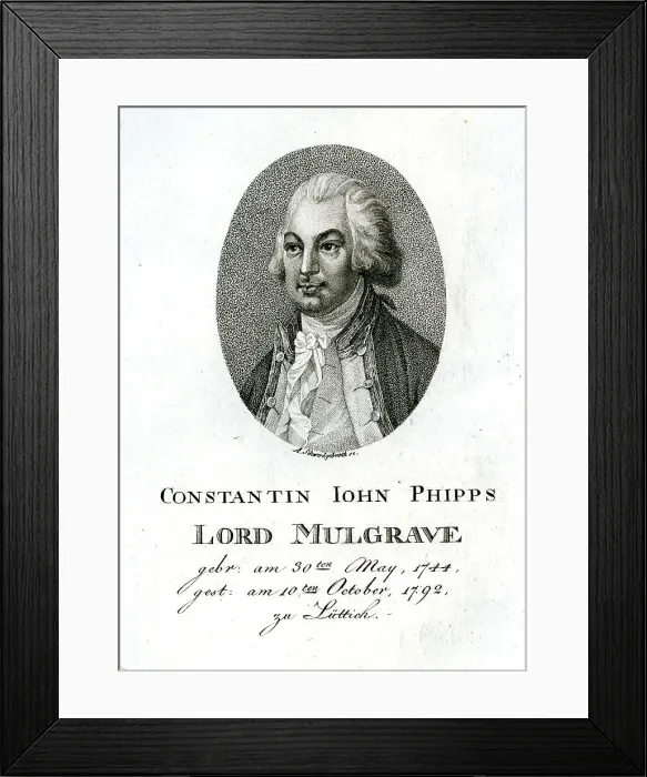 Framed Print : Constantin John Phipps Lord Mulgrave Framed Print : Constantin John Phipps Lord Mulgrave