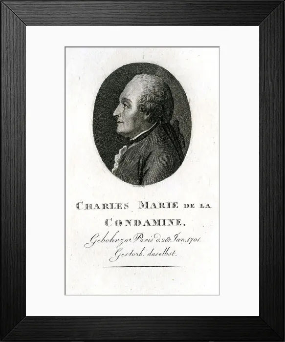 Framed Print : Charles Marie De La Condamine - Mathematician, Geographer Framed Print : Charles Marie De La Condamine - Mathematician, Geographer