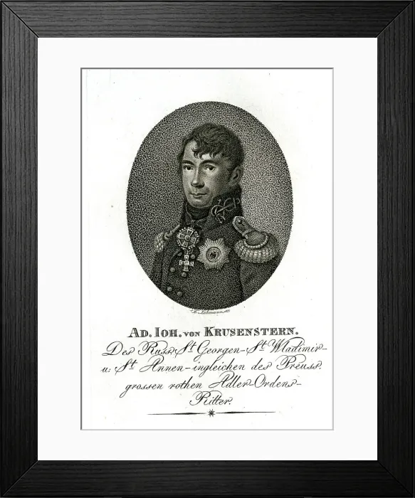 Framed Print : Joh Von Krusenstern - Geographer Framed Print : Joh Von Krusenstern - Geographer