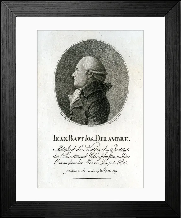 Framed Print : Jean Bapt Ios Delambre - Astronomer Framed Print : Jean Bapt Ios Delambre - Astronomer