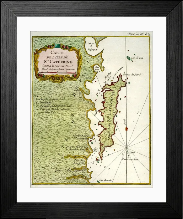 Framed Print : Isle of St Catherine, Brazil Framed Print : Isle of St Catherine, Brazil