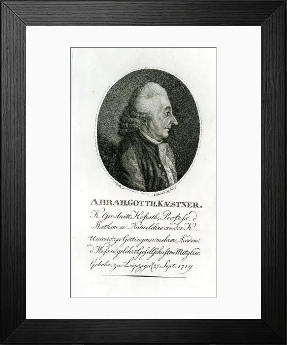 Framed Print : Abraham Gotth Kaestner - Mathematician and Physicist Framed Print : Abraham Gotth Kaestner - Mathematician and Physicist