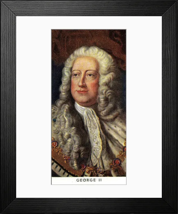 Framed Print : King George Ii Framed Print : King George Ii