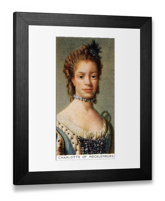 Framed Print : Charlotte of Mecklenburg (Wife of George Iii) Framed Print : Charlotte of Mecklenburg (Wife of George Iii)