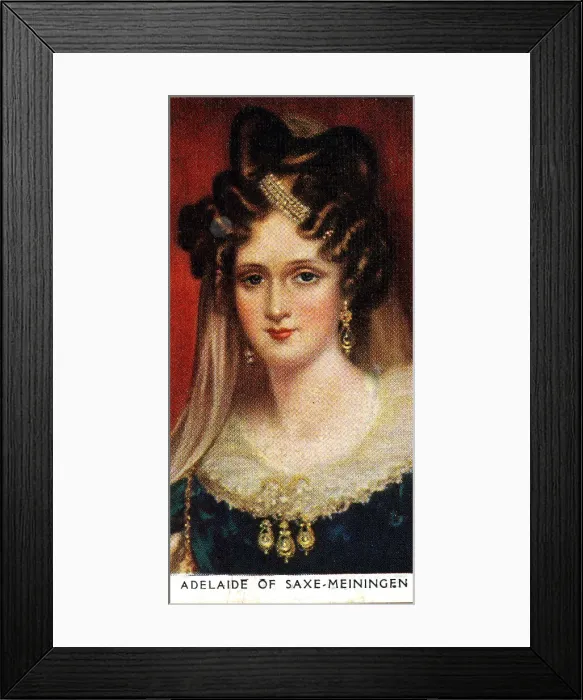 Framed Print : Adelaide of Saxe-Meiningen (Wife of William Iv) Framed Print : Adelaide of Saxe-Meiningen (Wife of William Iv)