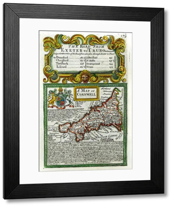 Framed Print : Cornwall (Road From Exeter To Truro) Framed Print : Cornwall (Road From Exeter To Truro)