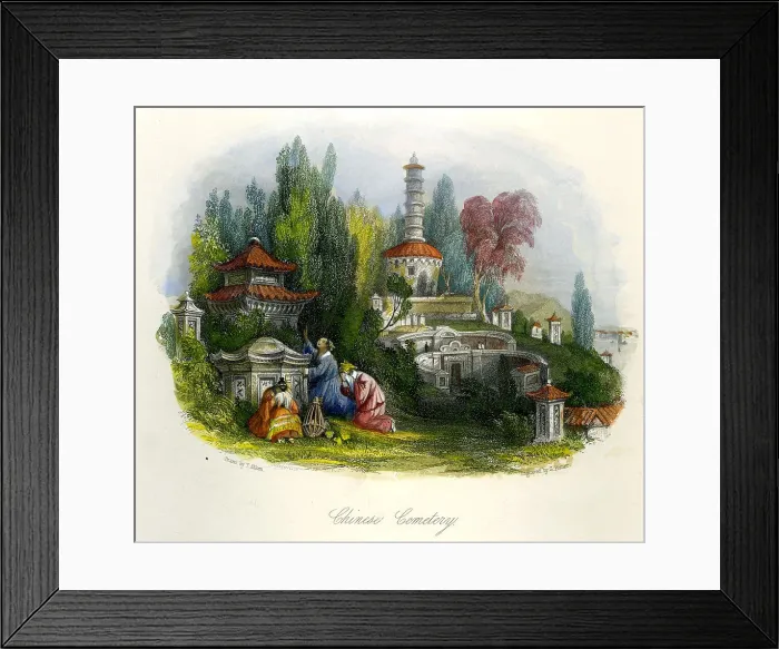 Framed Print : Chinese Cemetery