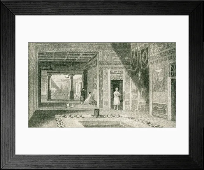 Framed Print : Poets House, Pompeii, Italy