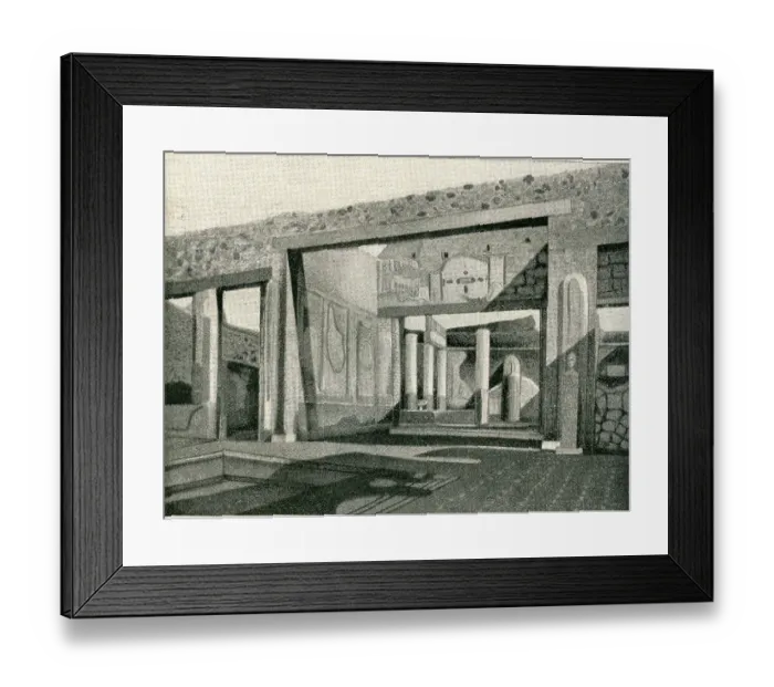 Framed Print : Bankers House, Pompeii, Italy Framed Print : Bankers House, Pompeii, Italy