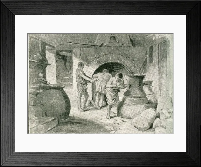 Framed Print : Interior of Bakery, Pompeii, Italy Framed Print : Interior of Bakery, Pompeii, Italy